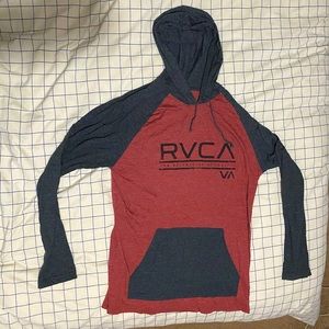 RVCA hooded long sleeve shirt | L